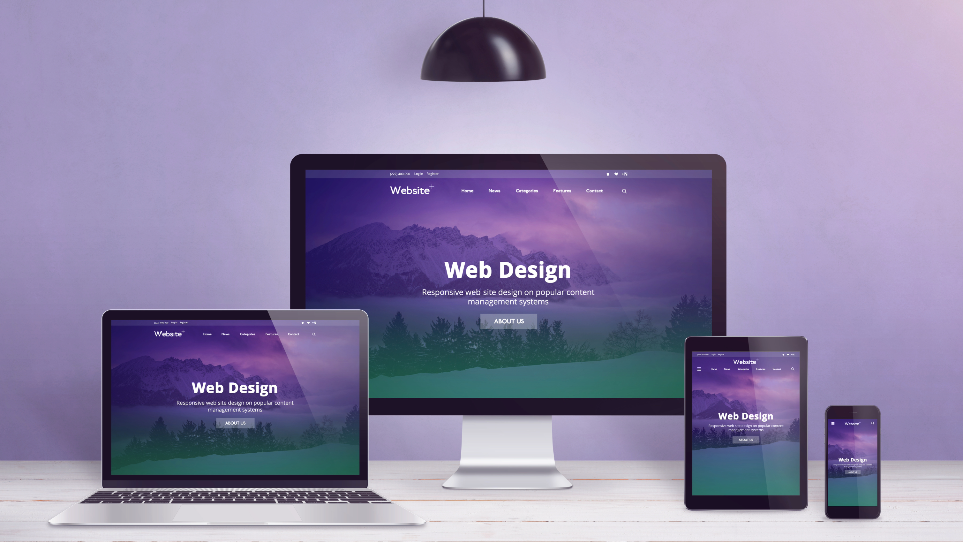 Web Design needs to work in mobile, tablet, and desktop.